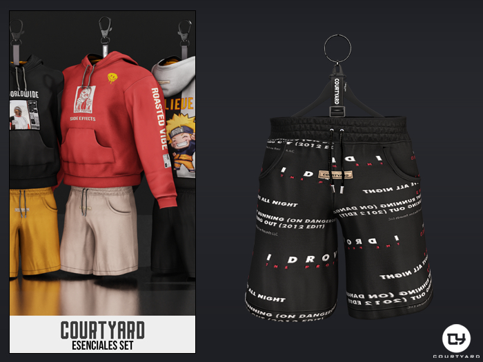 '' COURTYARD '' ESENCIALES SHORTS - CYBER