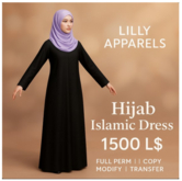 GB Hijab Islamic Dress – Full Perm Mesh Outfit with Textures