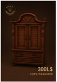 Pirate Furniture Wardrobe – Full Perm Mesh Storage