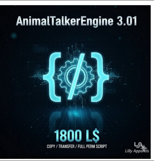 AnimalTalkerEngine 3.01 – Full Perm Script System
