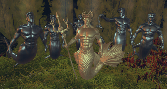 ALPHA Sculpts Shark Merman FATPACK