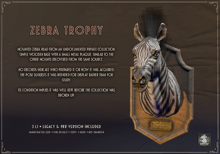 Dirty Rat - Zebra Trophy