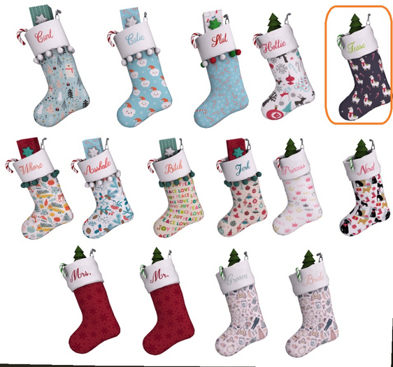 Grumble-Say It Stocking-Tease (B)