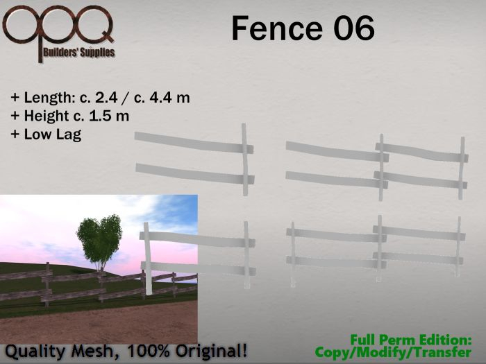 Full Perm Rustic Fence - OPQ Fence 06