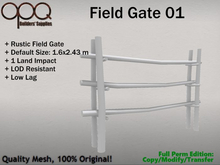 Full Perm Rustic Field Gate - OPQ Field Gate 01