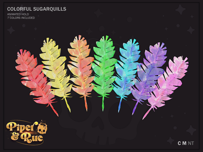 PIPER&RUE. Colorful Sugar Quills