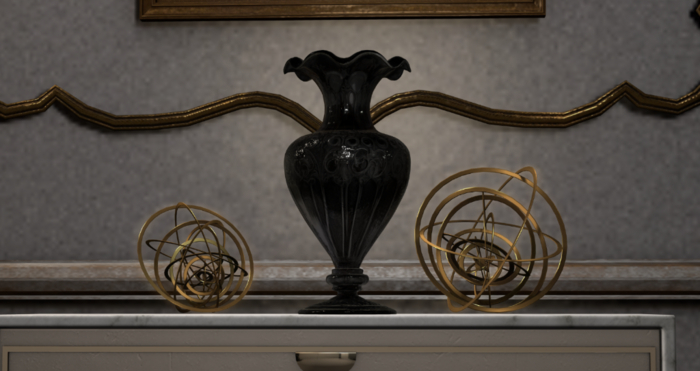 Carthage ~ Goth Victorian Vases  PBR