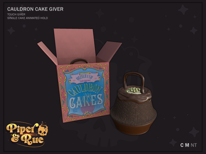 PIPER&RUE. Cauldron Cake Giver