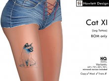 [HDesign] Cat XI (Leg Tattoo)
