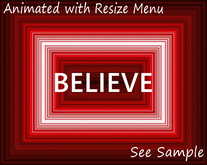 ★★★★★~ BELIEVE -Animated - Resize Menu