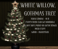 White Willow. Merry Gothmas Tree *Christmas Tree*  