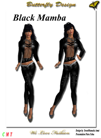 ::::**** Butterfly Design - Black Mamba ****::::