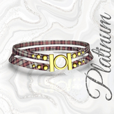 Brown Plaid Necklace O