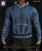 [BB] Victor Denim Hoodie - Blue