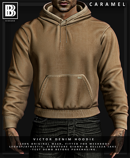 [BB] Victor Denim Hoodie - Caramel