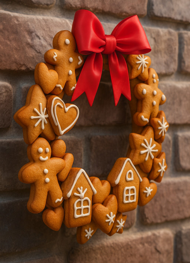 Gingerbread Wreath Mesh