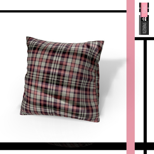 Brown Plaid Pillow