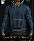 [BB] Victor Denim Hoodie - Deep Sea