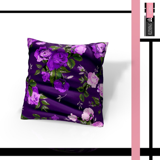 Purple Rose Pillow