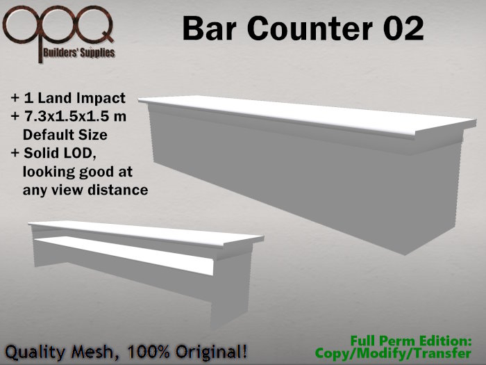 Full Perm 1 LI Bar Counter - OPQ Bar Counter 02
