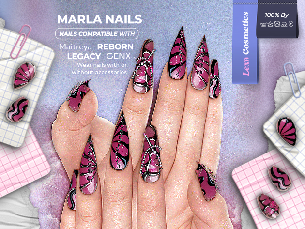 Lexa - MARLA NAILS STILLETO & BALLERINA CHAIN