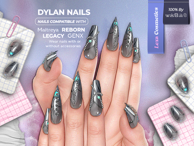 Lexa - Dylan Nails Stilleto & Ballerina Chain 