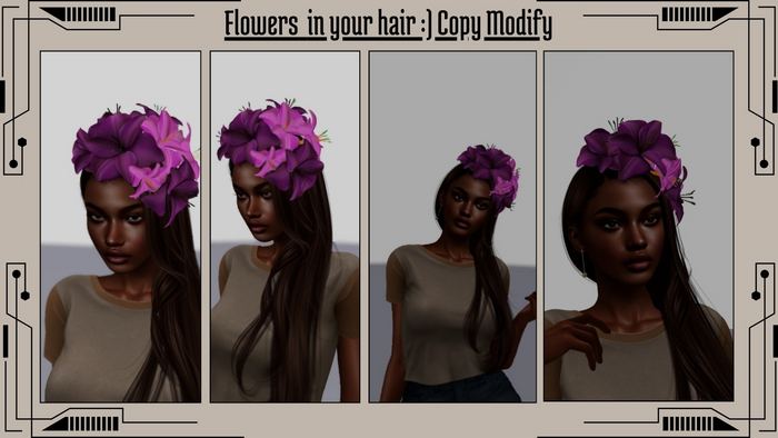 Flowers in Your Hair - Wearable (Copy/Modify)