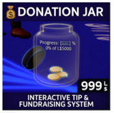 CharityLite Transparent Donation Jar FP
