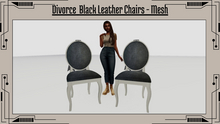 Divorce Black Leather Chairs - Mesh