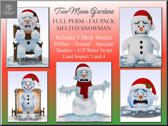 Full Perm Melting Snowman Fat Pack