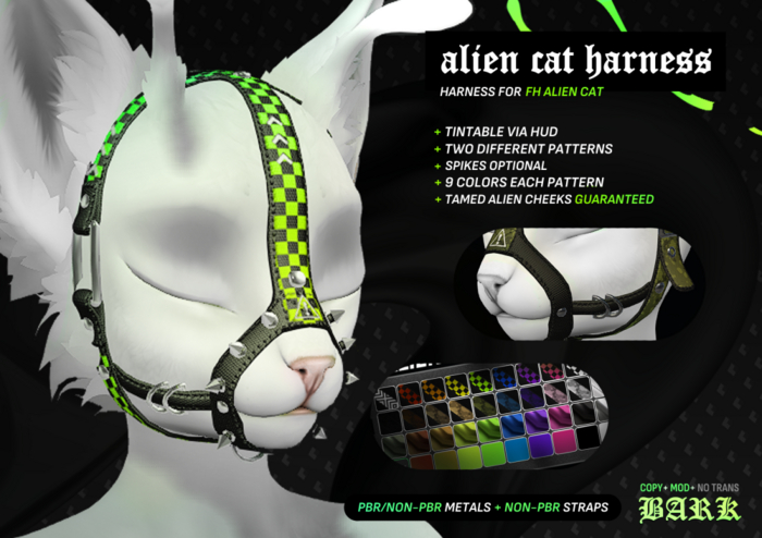 BARK - Alien Cat Harness