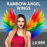 Rainbow Angel Wings (Copy & Modify) – Vibrant Wearable Wings for Any Mood