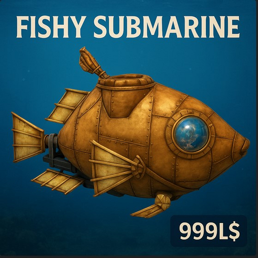 Fishy Submarine – Steampunk Deep-Sea Explorer