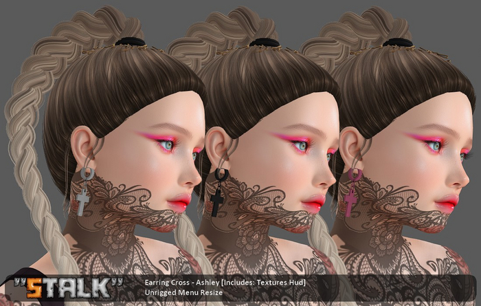 Earring Cross - Ashley [DEMO]