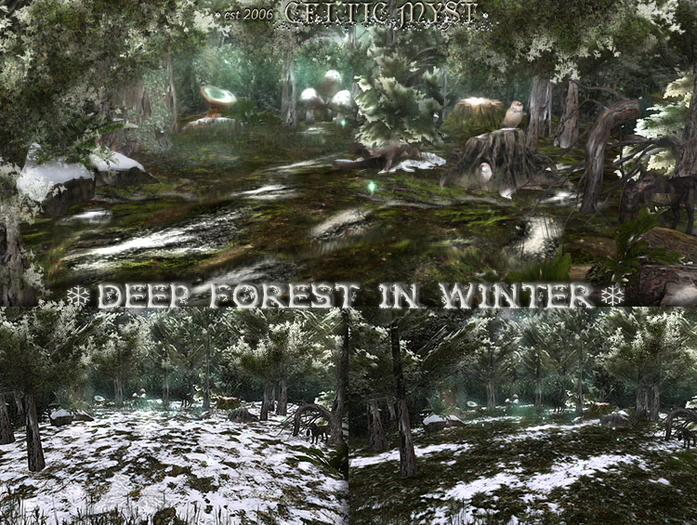 ✰:*¨*Fantasy Forest WinterMagic*¨*:✰ DEEP FOREST IN WINTER  ❊