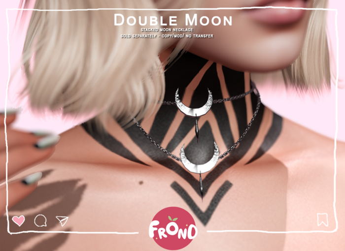 +frond studio+ . double moon (gold)