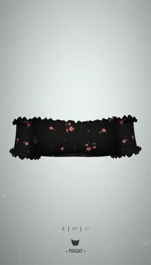 -Pixicat- Pippi Top (FlowerSmallDark)