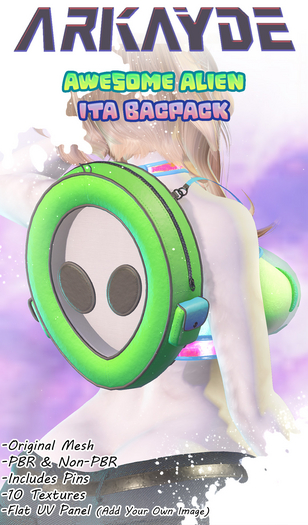 <ARKAYDE> Awesome Alien Ita Backpack