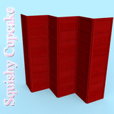 Red Divider Shelved