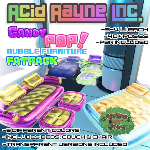 <AR> Candy Pop Inflatable Furniture - Couch