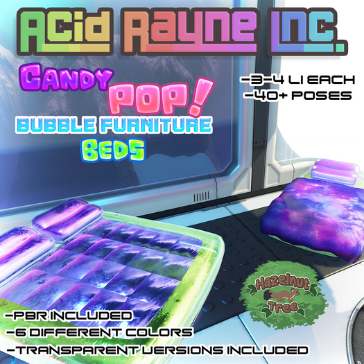 <AR> Candy Pop Inflatable Furniture - Beds