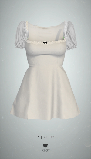 -Pixicat- Saylor Dress (White)