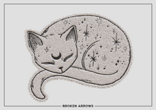 BROKEN ARROWS -  Mystic Cat Rug - White 