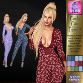 dirty kitten Candycane Pajamas & Slippers  FATPACK 