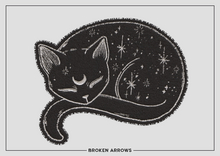 BROKEN ARROWS -  Mystic Cat Rug - Black 