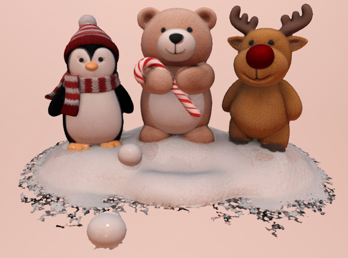 ALPHA Sculpts Christmas Plush Trio