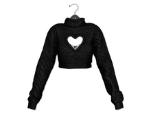Loki - Bailey Heart Sweater - Black