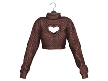 Loki - Bailey Heart Sweater - Chocolate