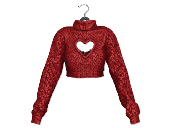 Loki - Bailey Heart Sweater - Red