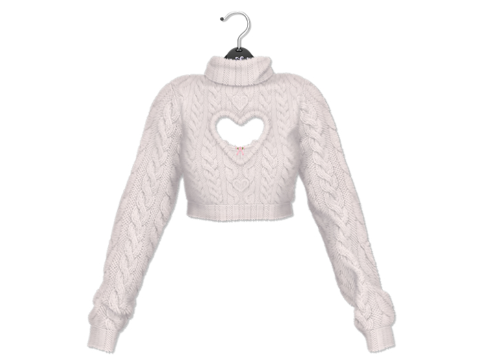 Loki - Bailey Heart Sweater - White